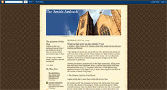 Desktop Screenshot of amishsambush.blogspot.com