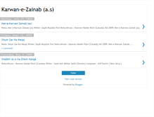 Tablet Screenshot of karwan-e-zainab.blogspot.com