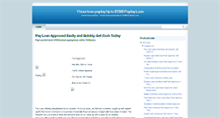 Desktop Screenshot of 1hourloanpaydayy.blogspot.com