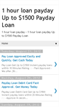 Mobile Screenshot of 1hourloanpaydayy.blogspot.com