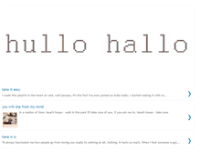 Tablet Screenshot of hullohallo.blogspot.com