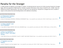 Tablet Screenshot of parasha4stranger.blogspot.com