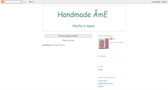 Desktop Screenshot of handmadeame.blogspot.com