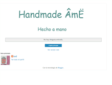 Tablet Screenshot of handmadeame.blogspot.com
