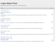 Tablet Screenshot of logosmadeflesh.blogspot.com