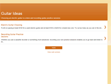 Tablet Screenshot of guitarideas.blogspot.com