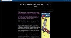 Desktop Screenshot of ammohandgunsarewhattheyeat.blogspot.com