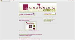 Desktop Screenshot of enlacescreaydecora.blogspot.com