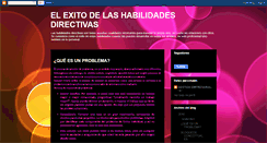 Desktop Screenshot of elexitodelashabilidadesdirectivas.blogspot.com