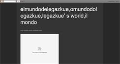 Desktop Screenshot of elmundodelegazkue.blogspot.com
