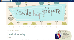 Desktop Screenshot of createhopeinspire.blogspot.com