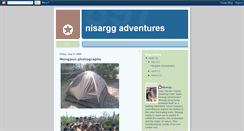 Desktop Screenshot of nisarggadventures.blogspot.com