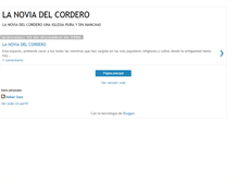 Tablet Screenshot of lanoviadelcordero.blogspot.com