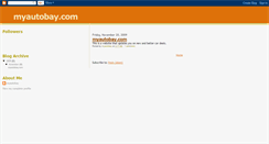 Desktop Screenshot of myautobaycom.blogspot.com