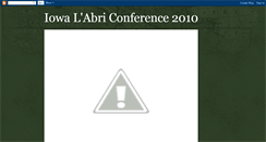 Desktop Screenshot of iowalabriconference.blogspot.com