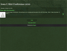Tablet Screenshot of iowalabriconference.blogspot.com