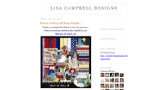 Desktop Screenshot of lisacampbelldesigns.blogspot.com