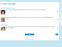 Tablet Screenshot of louisehullinger.blogspot.com