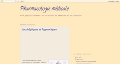 Desktop Screenshot of pharmacologiemedicale.blogspot.com