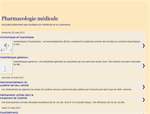 Tablet Screenshot of pharmacologiemedicale.blogspot.com