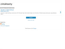 Tablet Screenshot of cintahearty.blogspot.com
