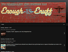 Tablet Screenshot of enough-is-enuff.blogspot.com