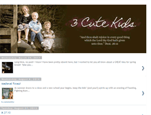 Tablet Screenshot of 3cutekids.blogspot.com