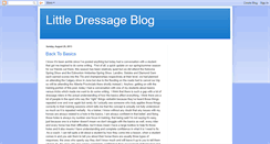 Desktop Screenshot of littledressage.blogspot.com