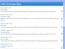 Tablet Screenshot of littledressage.blogspot.com