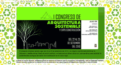 Desktop Screenshot of congresodearquitecturasostenible.blogspot.com