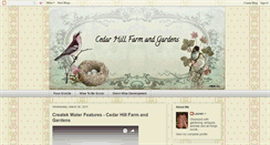 Desktop Screenshot of cedarhillfarmandgardens.blogspot.com