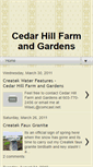 Mobile Screenshot of cedarhillfarmandgardens.blogspot.com