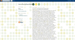 Desktop Screenshot of interdisciplinaridade.blogspot.com