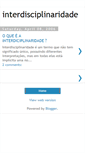 Mobile Screenshot of interdisciplinaridade.blogspot.com