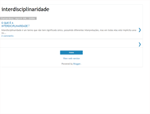 Tablet Screenshot of interdisciplinaridade.blogspot.com