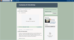 Desktop Screenshot of contextoseentrelinhas.blogspot.com