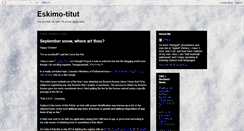 Desktop Screenshot of eskimo-titut.blogspot.com