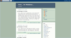 Desktop Screenshot of goneonwalkabout.blogspot.com
