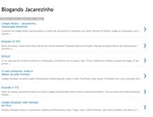 Tablet Screenshot of blogandojacarezinho.blogspot.com