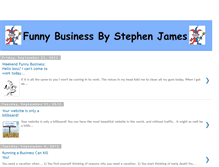 Tablet Screenshot of funnybusinessbystephenjames.blogspot.com