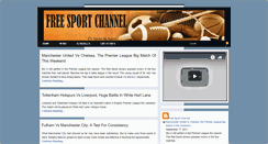 Desktop Screenshot of freesportchannel.blogspot.com