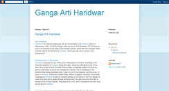 Desktop Screenshot of ganga-arti-haridwar.blogspot.com