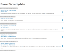 Tablet Screenshot of edwardnortonupdates.blogspot.com