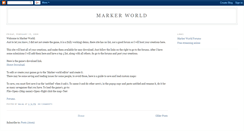 Desktop Screenshot of markerworld.blogspot.com