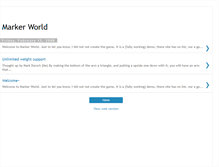 Tablet Screenshot of markerworld.blogspot.com