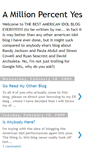 Mobile Screenshot of amillionpercentyes.blogspot.com