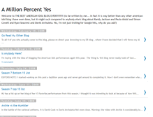 Tablet Screenshot of amillionpercentyes.blogspot.com