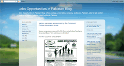 Desktop Screenshot of job-opportunities-pakistan.blogspot.com