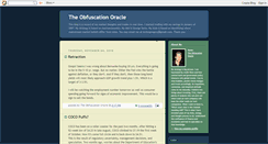 Desktop Screenshot of obfuscationoracle.blogspot.com