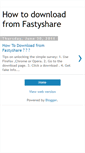 Mobile Screenshot of downloadfastyshare.blogspot.com